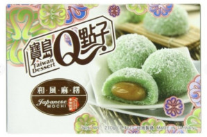 QMOCHI Rýžové Koláčky Pandan Kokosový 210g