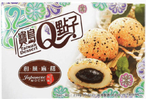 Q Mochi Rýžové Koláčky S Černým Sezamem 210g