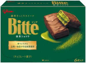 GLICO Bitte Čokoláda Matcha 96g (JP)