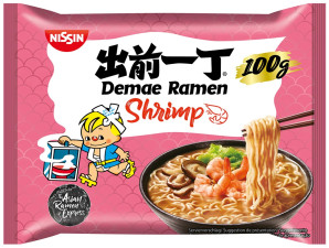 NISSIN DEMAE Instantní Ramen Nudle S Příchutí Krevety 100g
