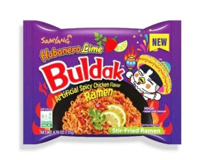 SAMYANG Buldak Palivé Nudle Habanero Limetka 135g