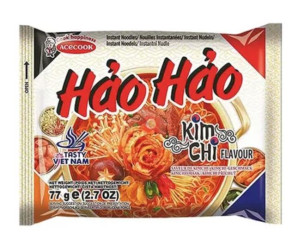 HAO HAO Instantní Nudle S Příchutí Kimchi 77g