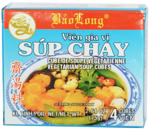 BAO LONG Veganský Polévkový Bujón Zeleninový 75g