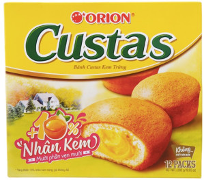 CUSTARD Dortíčky Plněné Vaječným Krémem Originál 282g