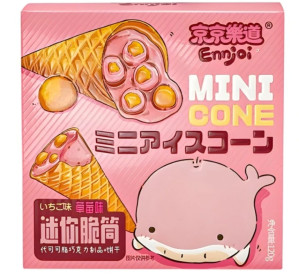 ENNJOI Jahodové Mini Kornouty 120g