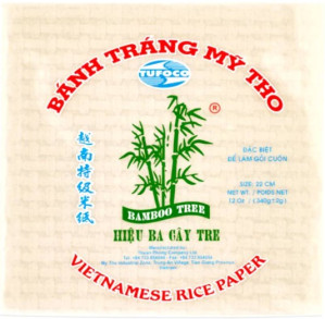 TUFOCO Rýžové Papír Na Čerstvé Zavítky Čtverec 22cm 340g