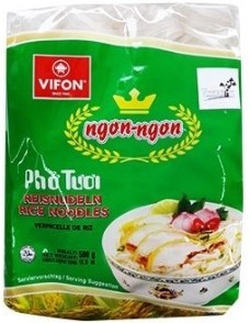 detail VIFON NGON-NGON Ploché Rýžové Nudle 500g