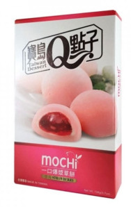 Q Mochi rýžové koláčky s příchutí jahody 104g