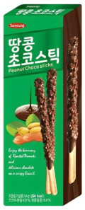 SUNYOUNG Tyčinky S Čokoládou a Arašídy 54g