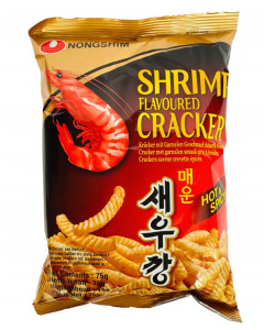 NONGSHIM Korejské Krevetové Chipsy (pálivé) 75g