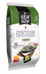 SEN SOY Řasový Snack S Příchutí Wasabi 4,5g