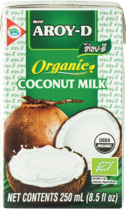 AROY-D Kokosové Mléko Bio Organic 17-19%, 250ml
