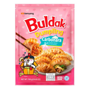 SAMYANG Gyoza Knedlícky Buldak Hot Chicken Carbonara 700g