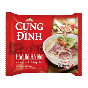 CUNG DINH Rýžové Nudle Hovězí Příchuť 70g
