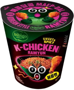 BIBIGO Instantní Nudle V Kelímku Kuřecí 97.5g