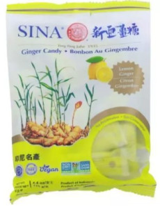 SINA Zázvorové Bonbóny Lemon 125g