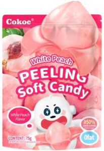 COKOC Plněné Želé Bonbony Bílá Broskev 60g