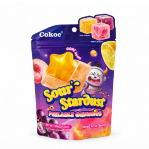 COKOC Gumové Bonbóny Sour Star Ovocný Mix 60g
