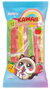 KAWAII Fruity Assorted Jelly Tyčinky 200g