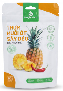 NLF Měkký Sušený Ananas Sůl A Chilli 100g