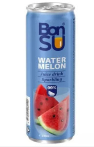 BONSU Perlivý Nápoje S Příchutí Vodní Meloun 330ml