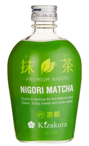 KIZAKURA víno sake Premium Nigori Matcha 10% 300ml