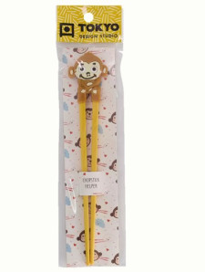 TOKYO DESIGN - Dětské Hůlky Monkey 22cm - Hnědý