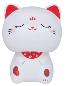 GOLDEN TURTLE Solární Šťástná Kočka B 6,8cm*8,7cm 1ks