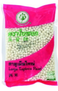 JADE LEAF Bílé Tapiokové Kuličky 400g