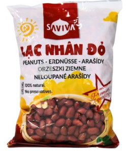 SAVIVA Oloupané Nepražené Arašídy 500g