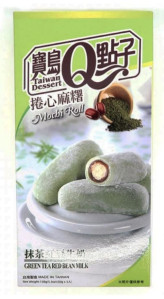 Q MOCHI Rýžové Rolky - Matcha 150g