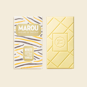 MAROU Bílá Čokoládová Tyčinka 45% 80g