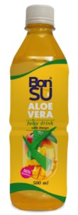 detail BONSU Aloe Vera Nápoj S Kousky Dužiny Příchutí Manga 500ml