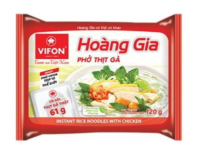 detail VIFON HOANG GIA Instantní Rýžové Nudle S Příchutí Kuřecí120g