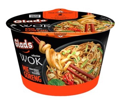 detail GLADS Instantní Nudle Wok S Omáčkou Mie Goreng 95g