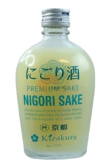 detail KIZAKURA víno sake Premium Nigori 10% 300ml