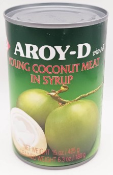 detail AROY-D mladé kokosové v syrupu 425g