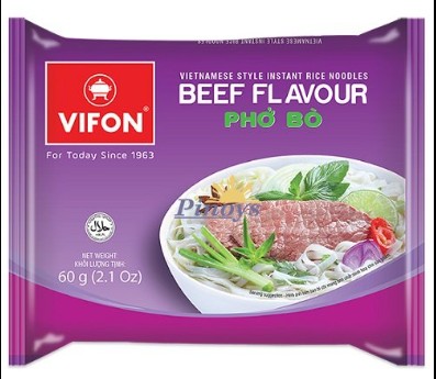 detail VIFON Instantní Rýžové Nudle S Příchutí Hovězí (Pho Bo) 60g