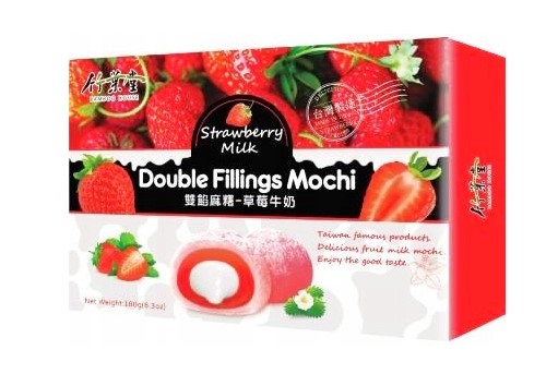 detail BAMBOO HOUSE Double Filling Mochi S Příchutí Jahody 180g