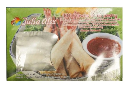 detail JULIA ALEX Krevety Obalované Ve Filo Těstu 500g