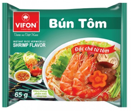 detail VIFON Instantní Rýžové Nudle S Příchutí Krevety (Bun Tom) 65g