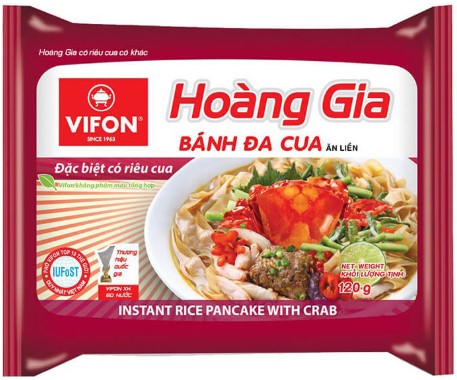 detail VIFON HOANG GIA Instantní Rýžové Nudle S Krabím Masem 120g