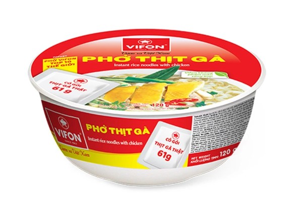 detail VIFON Instantní Rýžová Polévka v Misce Kuřecí 120g