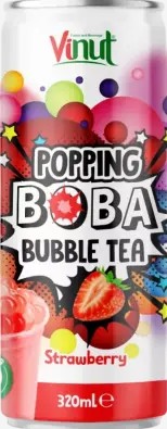 detail VINUT Bubble Tea S Příchutí Jahody 320ml