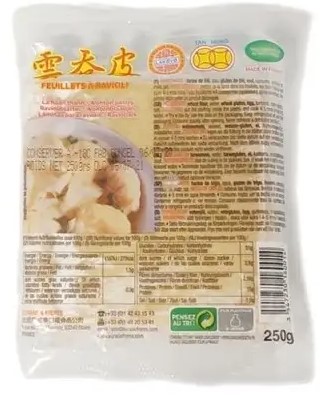 detail LAKOVO Wonton Těstové Pláty 500g