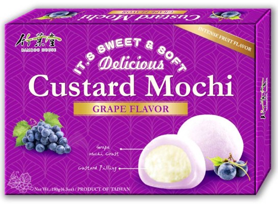 detail BAMBOO HOUSE Custard Mochi S Přichutí Hroznového 180g
