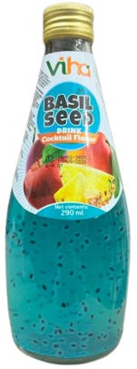 detail VIHA Nápoj S Bazalkovými Semínky S Příchutí Koktejl 290ml