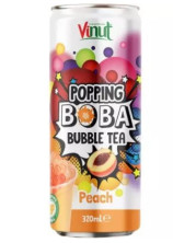 detail VINUT Bubble Tea S Příchutí Broskve 320ml