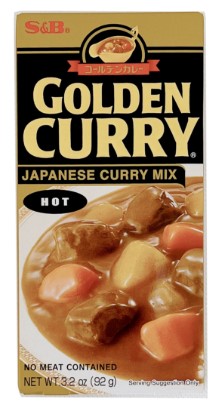 detail S&B Golden Curry Japonský Mix Spicy 220g