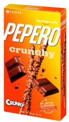 detail LOTTE PEPERO CRUNCHY KŘUPAVÉ TYČINKY 39G